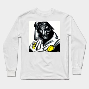 the marvelous dr doom in white beyonder Long Sleeve T-Shirt